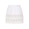 thumbnail image 2 of ITFABS Crochet Lace Eyelash Lace Mesh Layering Fake Tops Skirt Hem for Women, 2 of 8