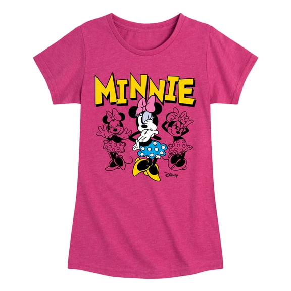 Disney - Minnie Mouse Group - Youth Girls Fitted Short Sleeve T-Shirt