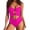 A1_Hot Pink, variant on VISALY Cutout One Piece Swimsuit with Ring Linked Tummy Control Ruched Polka Dot Monokini Bathing Suit for Beach Vacation Slimming Swimwear One Piece Bathing Suits One Piece Beach Swimwear Beige L