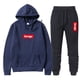thumbnail image 3 of Chándal para hombre, ropa deportiva para correr, sudaderas informales, pantalones deportivos, ropa de calle, jersey con estampado de letras, sudaderas con capucha de forro polar, traje deportivo, 3 of 5