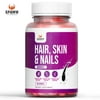 Spawn Fitness Hair Vitamin Gummies Skin Nails Supplement with Biotin for Women Men 60 Count