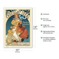 thumbnail image 2 of Chocolat Idéal Cocoa - Vintage France Advertising Poster by Alphonse Mucha c.1897 - Master Art Print 10in x 14in, 2 of 4