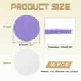 thumbnail image 2 of 50 Pcs Adhesive Felt Circles, 1/2" Round Non-Woven Felt Pads Stickers, Light Purple, 2 of 6