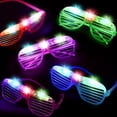 thumbnail image 4 of 24 PCS LED Glasses, Glow in the Dark Party Supplies Light Up Glasses , Neon Flashing Glasses Glow Party Glow Glasses Bulk Party Pack for Halloween Birthday Wedding Rave Carnival, 4 of 6