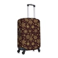 thumbnail image 6 of Salouo Golden Snowflakes Pattern Travel Dust-proof Suitcase Cover, Softside Suitcase Protector Luggage Cover Protector for 18-32inch ,Not Included Suitcase, 6 of 8