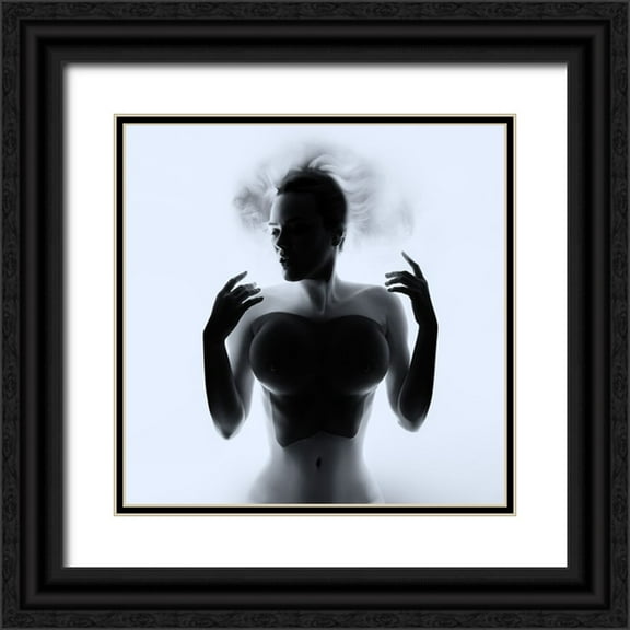 Borovskikh, Denis 12x12 Black Ornate Wood Framed with Double Matting Museum Art Print Titled - Awakening