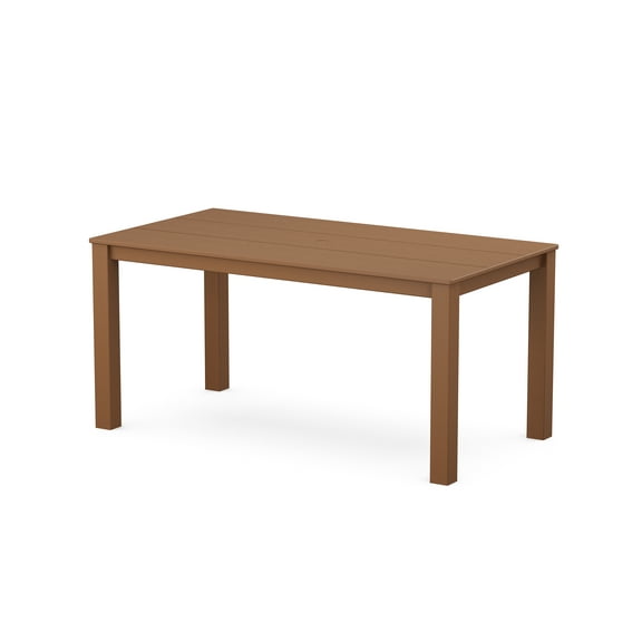 POLYWOOD® Studio Parsons 34" X 64" Dining Table in Teak