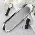thumbnail image 2 of Oval Extra Large Silver Tray 30x9.5cm, Stainless Serving Tray Towel Storage Dish Plate Tea Trays Jewelry Plate Decorative Storage Tray, by TINGXIN, 2 of 6