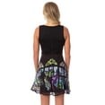 thumbnail image 4 of Disney Womens' Maleficent Sleeping Beauty Stained Glass Chiffon Tank Sleeveless Dress, 4 of 6
