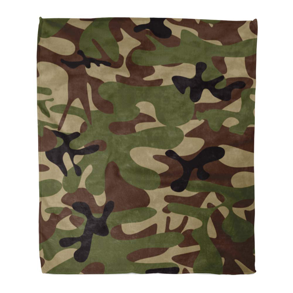Details about   Green Army camouflage print ULTRA soft Cozy Plush Oversized Throw 50"x70" 