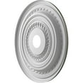 thumbnail image 4 of Ekena Millwork 22"OD x 3 1/2"ID x 1"P Cole Thermoformed PVC Ceiling Medallion (Fits Canopies up to 6"), UltraCover Satin Hunt Club Green, 4 of 5