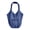 Blue, variant on Personalized Crochet Beach Bag for Women, Customized Woven Tote Bag with Name Text, Lightweight Boho Mesh Knit Shoulder Bag for Summer, Gifts for Mother Bridesmaid Travel