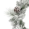thumbnail image 3 of 24 in Flocked Berkshire Spruce Wreath 56 Tips Pine Cones, 3 of 4