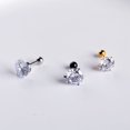 thumbnail image 1 of Pendientes de circonitas con diamantes blancos redondos para hombres y mujeres, pendientes de moda coreanos, 1 of 5