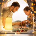 thumbnail image 4 of Luz nocturna para niños, luz LED recargable para bebés, lámpara de noche portátil para dormitorio, luz nocturna de silicona USB con diseño de gato, niña y niño, 7 colores, 4 of 5
