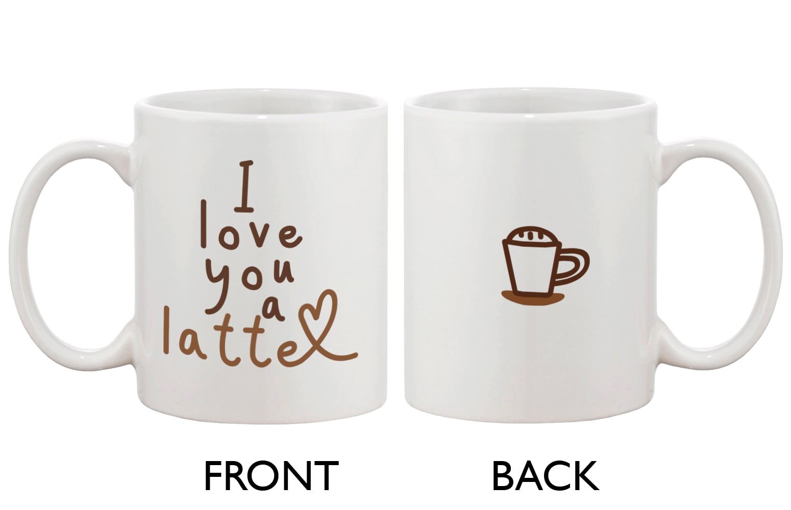 11oz Ceramic Coffee Tea Mug Glass Cup I Love You More.