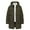 Army Green, variant on Heavyweight Insulated Big And Tall Hooded Coat Long Length Winter Warmth Jacket With Secure Pockets For Cold Weather