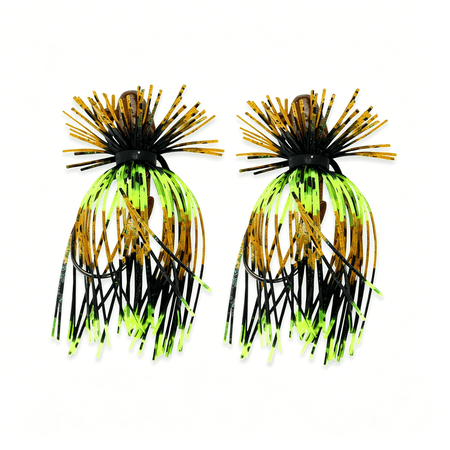 BESTSKY Spider Jigs Multi Variants - Finesse Style Fishing Lures with Ultra Point 2/0 Hook & Buzz Cut Silicone Skirt
