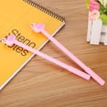 thumbnail image 4 of SagaSave Gel Pen Ballpoint Pens 0.5mm Writing Point Black Ink Cartoon Flamingo Shape, 4 of 5