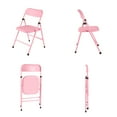 Your Zone Juvenile Resin Folding Chair in Pink for Children 2 Years & over