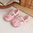 thumbnail image 4 of Girls' Lace Flower Shoes, Kids' Floral Mesh Breathable Flats, Soft Sole Princess Footwear for Dressy Occasions, 4 of 4