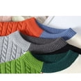 thumbnail image 5 of Chandails Chauds Automne Hiver pour Hommes Mode Col Roulé Patchwork Pulls Nouveaux Vêtements de Rue Coréens Pull Décontracté pour Hommes, 5 of 5