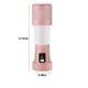thumbnail image 3 of Fiudx Licuadora Portátil Recargable Por Usb, 6 Cuchillas Potentes, Ideal para Viajes, Fácil de Limpiar, para Uso En Casa, Oficina y Escuela, Capacidad de 450 Ml, Color Rosa, 3 of 6