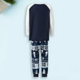 thumbnail image 4 of Ensemble de Pyjama Familial 2 Pcs Style de Noël Motif Bonhomme de Neige Flocon de Neige Tenue Quotidienne, 4 of 9