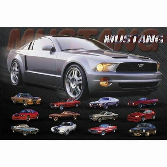 Hot Stuff 2477-16x20-CB Mustang Evolution Poster