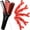 Black Red, variant on Stcellnmex Boar Bristle Clamp Hair Brush Double Straightening Comb Pin Rat Tail Combs with Alligator Clips Golden Salon Styling Tool