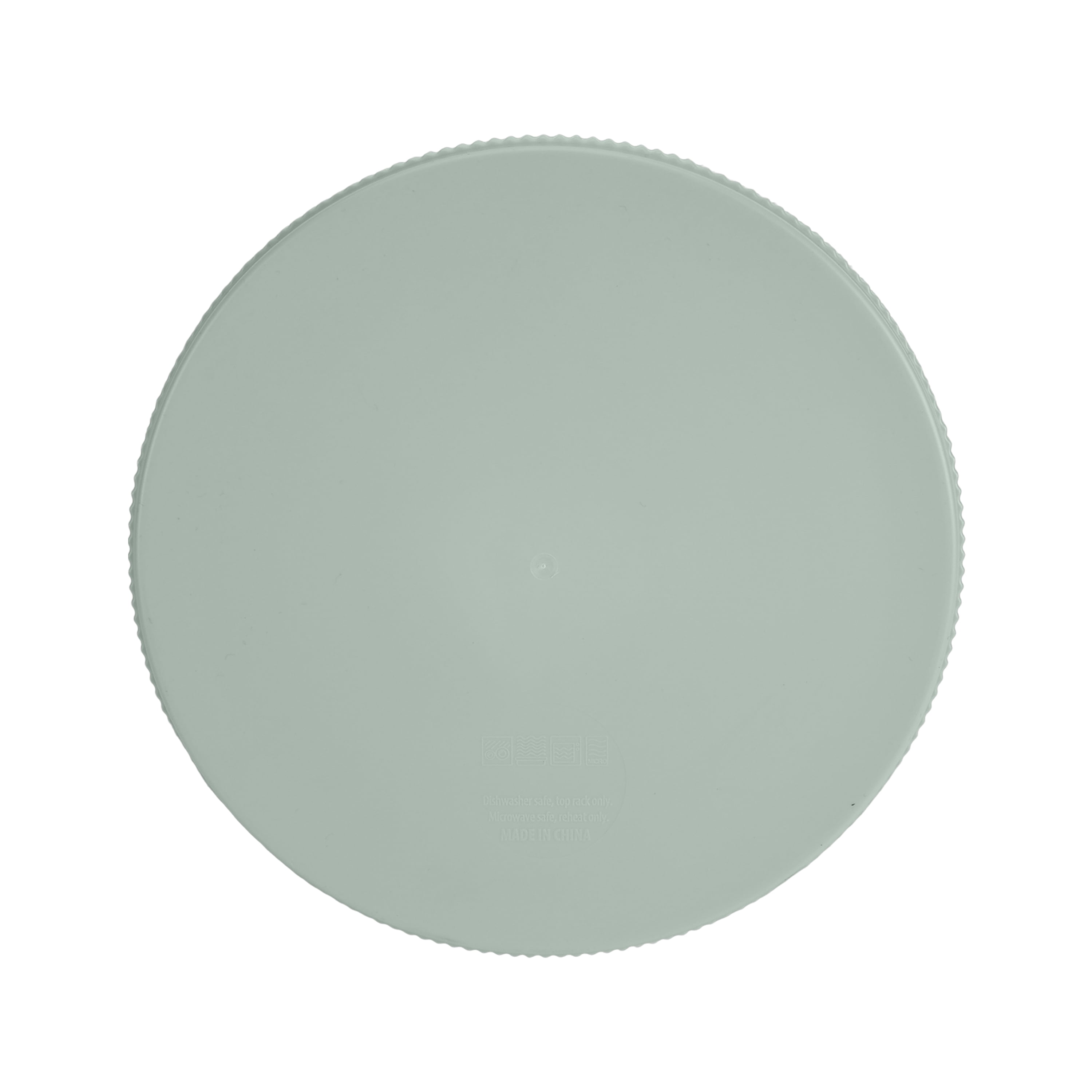 (3 pack) Mainstays Eco-Friendly Recycled Plastic Dinner Plate, Soft Sea Green, 10"