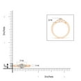 thumbnail image 4 of ANGARA Natural Infinity Twist Diamond Promise Ring in 14K Rose Gold for Women (Size-4.1mm| Color-K| Clarity-I3) | April Birthstone, Anniversary, Jewelry Gift for Women | Natural Diamond Ring, 4 of 9