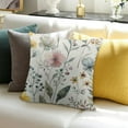 thumbnail image 3 of Flower Throw Pillow Cover Outdoor Spring Summer Decor Farmhouse Lumbar Decorative Throw Pillows Cases Decorations for Couch Sofa Living Room, 3 of 5