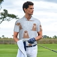 thumbnail image 3 of Fotbe Playful Walrus Wonders Camiseta Polo de Golf para Hombre con Estampado – Camisa Deportiva Transpirable con Cuello Abotonado-Medium, 3 of 6