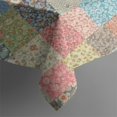 thumbnail image 5 of Pioneer Flower Floral Print Pattern Square Tablecloth, Waterproof Wipeable Spillproof Washable Table Cover for Home Kitchen Party Decor, 60"x60", 5 of 6