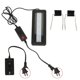 thumbnail image 1 of 3W LED Aquarium Light 4 Row 3 Colors Adjustable Aquarium Light with 3 6 12 24 Hours Timer for 8‑12 Inch Fish Tank US Plug 110V, 1 of 2