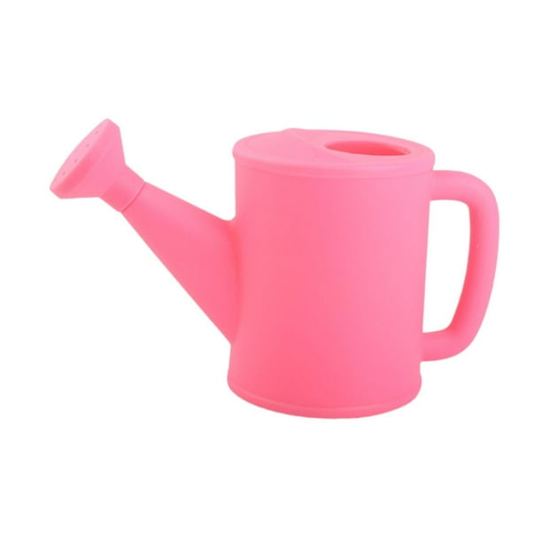 Regadera pequeña para niños, para niños y niñas, con boquilla extraíble, para divertirse en el jardín. Rosa