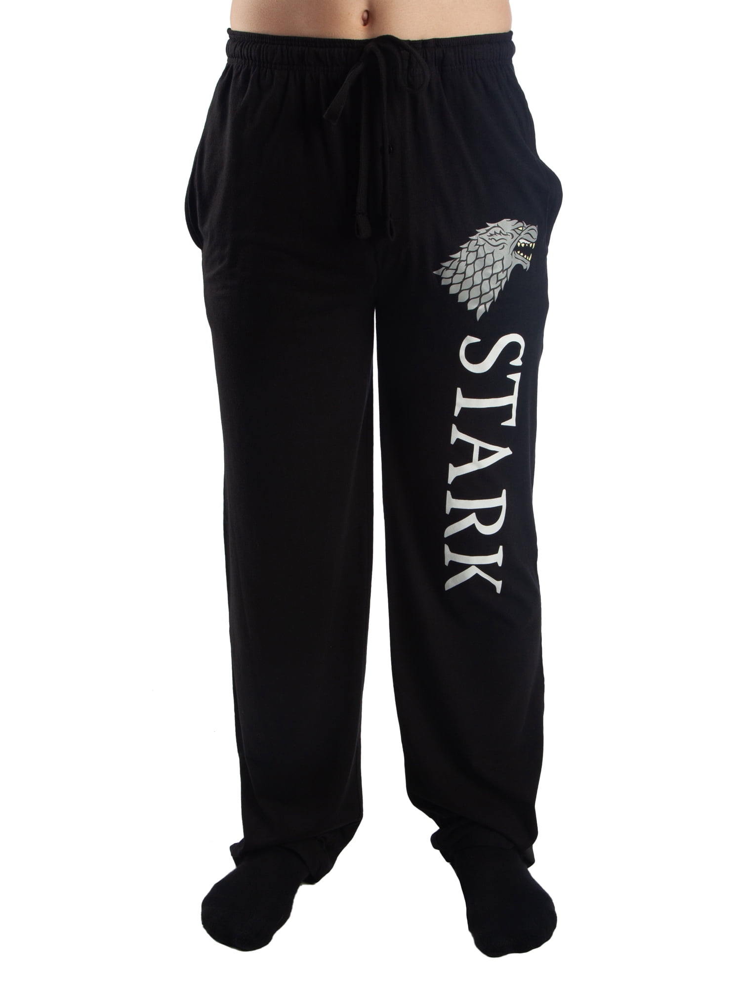 Game of Thrones Seven Kingdoms House Crests Lounge Pajama Pants Black L Rare New 