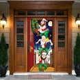 thumbnail image 5 of TAIAOJING Christmas Door Cover Decoration Tapestry Holiday Party Door Curtain Tapestry Door Cover Santa Decoration, 5 of 5