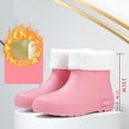 thumbnail image 4 of Taylonsss Women's Short Rain Boots with Removable Insulated Covers Waterproof Anti-Slip Outdoor Boots for Fall and Winter Comfortable Height-Increasing Chunkys Heel Design, 4 of 8