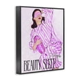 thumbnail image 2 of Stupell Industries Art Deco Beauty Sleep In Progress Black Framed Giclee Art, 11 x 14, by Ziwei Li, 2 of 8