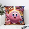 thumbnail image 6 of Throw Pillow Covers 26"x26" Inch, Kirby Decorative Pillow Case for Sofa Couch Chair Bedroom Modern Decor, 6 of 7