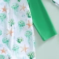 thumbnail image 6 of NOLDARES Baby Boy Swimsuit Sun Protection Rash Guard Swimwear with Swim Cap for Kids(Green,2-3 Years), 6 of 7
