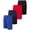 Black/Red/Royal/Navy Solid, variant on Boys' Active Shorts - 4 Pack Athletic Performance Gym Shorts (8-18)