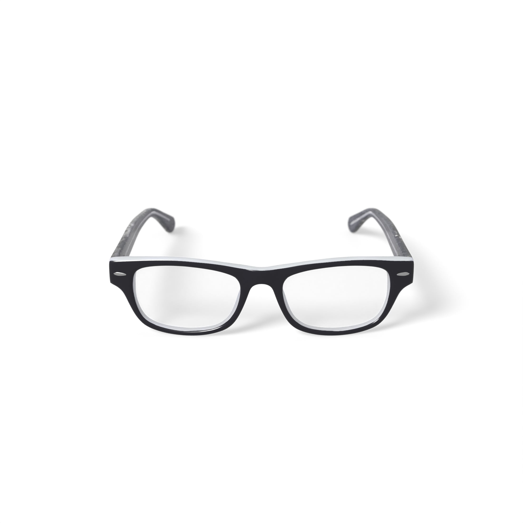 Walmart Youth FM13030A Rectangular Prescription Eyeglasses with Case, Black