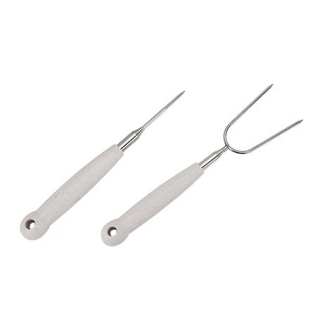 2 Pcs Indoor Grill Grill Press 77.5x4.3x2cm Silver