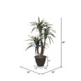 thumbnail image 2 of Vickerman 4' Artificial Marginata Extra Full Bush, Brown Plastic Container., 2 of 4