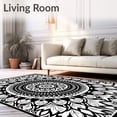 thumbnail image 2 of ODIKA 3x5 Machine Washable Non-Slip Area Rug, Boho Medallion with Intricate Motifs Ultra Soft Rug, None, 565741, 2 of 7