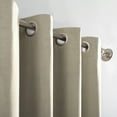 thumbnail image 3 of Sun Zero Duran Thermal Insulated 100% Blackout Grommet Curtain Panel, 50"X108", Linen (Single Panel), 3 of 8