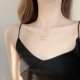 thumbnail image 3 of Collar de Mujer SAYOO Diseño de Círculo Geométrico Adorno de Perlas Color Oro, 3 of 9